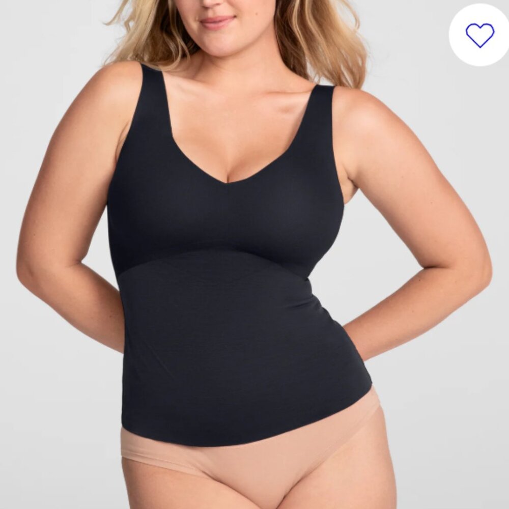 Honeylove LiftWear Tank Size Large Black Vamp NWT